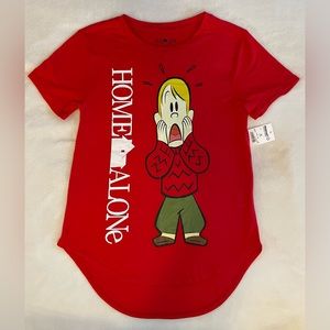 NWT Junior Girls Size Medium (7-9) Home Alone Graphic T-Shirt